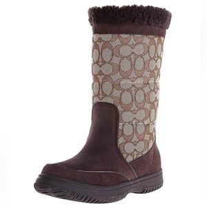 Coach Sherman Signature cold weather boots size 6.5